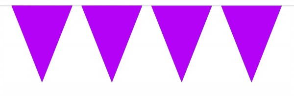 einfache Wimpelkette lila 10m