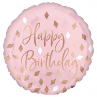 Birthday Blush Folienballon 45cm