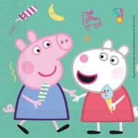 20 Peppa Wutz Spieletag Servietten 33cm
