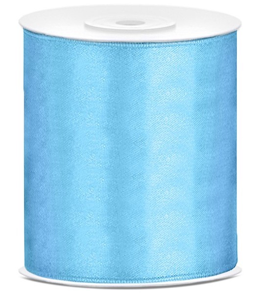 25m Geschenkband himmelblau 10cm breit