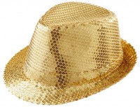 Goldener Party Pailletten Hut