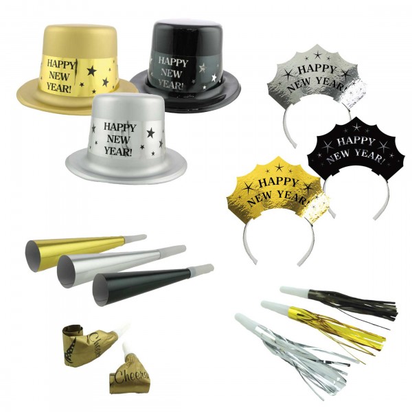 Silvester Countdown Partyset 50-teilig
