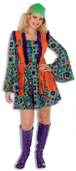 Hippie Kleid Mit Fransen Weste Für Damen