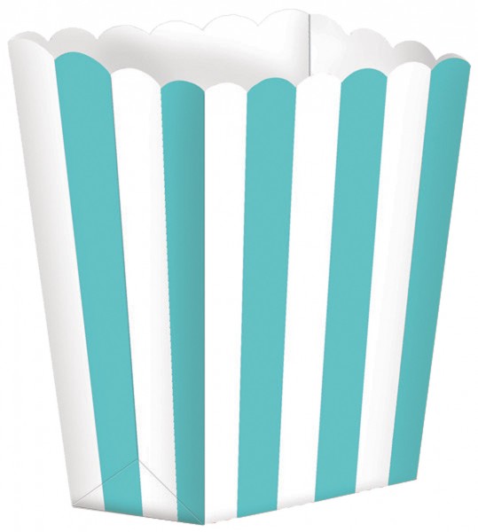 5 Candy Buffet Snack Boxen türkis
