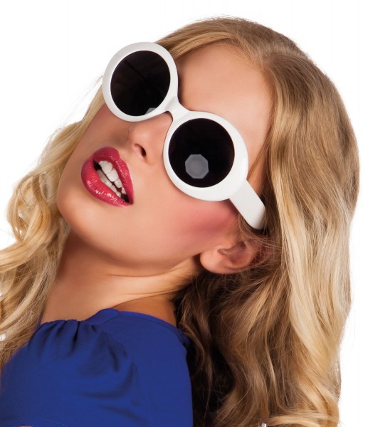 Stylische Weiße Sonnenbrille