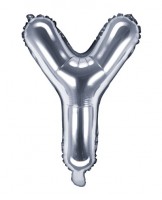 Folienballon Y silber 35cm