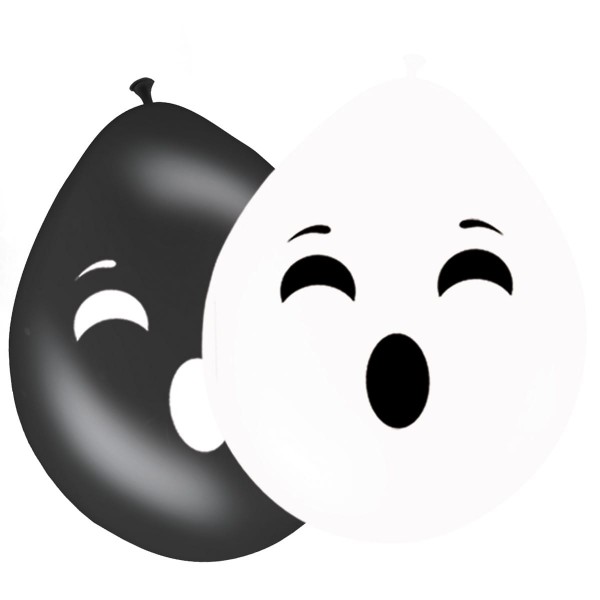 8 Ballons Ghost Face 30cm