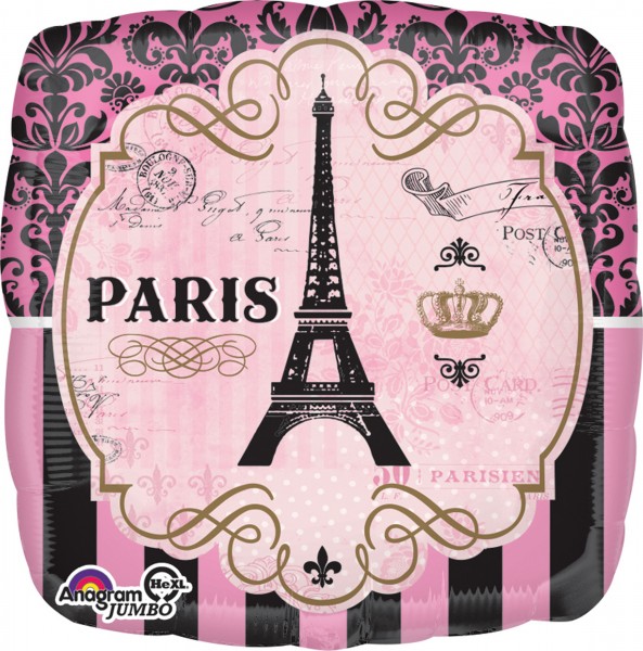 Tag in Paris Riesen Folienballon 71cm