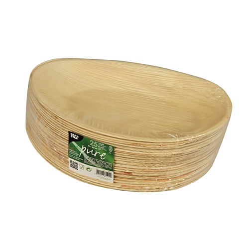 25 Palmblatt Teller Rossini oval 26 x 17cm