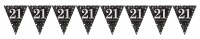 Golden 21st Birthday Wimpelkette 3,96m