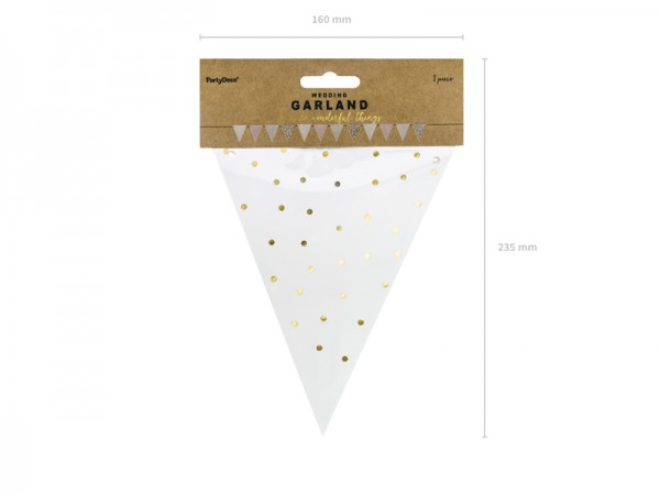 Florale DIY Wimpelkette 2,1m 6