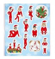 Weihnachtselfen Stickerbogen