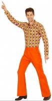 Vorschau: Orangefarbene Herren Schlaghose