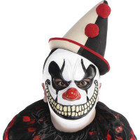 Horror Zirkusclown Maske für Erwachsene