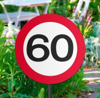 Verkehrsschild 60 Beetstecker