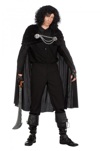 Fellumhang für Krieger in Schwarz