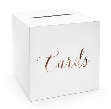 Kartenbox Elaine roségold
