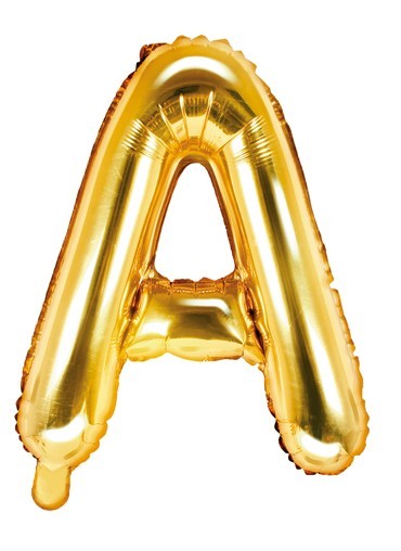 Folienballon A gold 35cm
