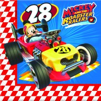 20 Rennfahrer Mickey Servietten 33cm