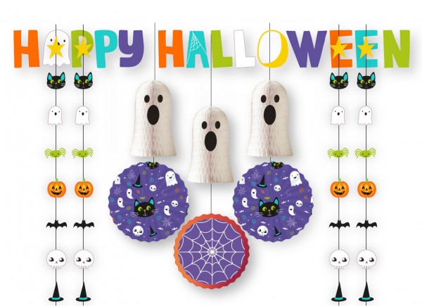 Buntes Halloween Partyset 10-teilig