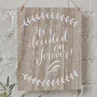 Boho Flowers Decided on forever Holzschild