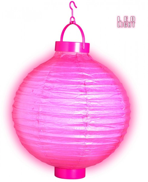 Pinker LED Lampion 30cm