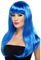 Blaue Beauty Party Perücke