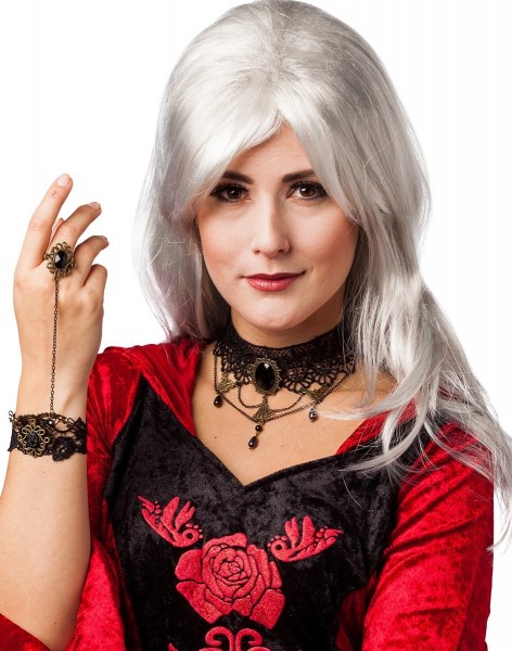 Edles Broschen Halsband Für Damen