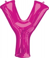 Folienballon Buchstabe Y pink XL 86cm