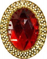 Prunkvoller Bischofsring Rot-Gold