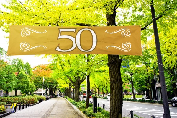 Lovely 50 years Banner 1,8m x 40cm