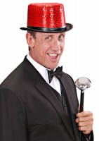 Vorschau: Pailletten Zylinder Rot