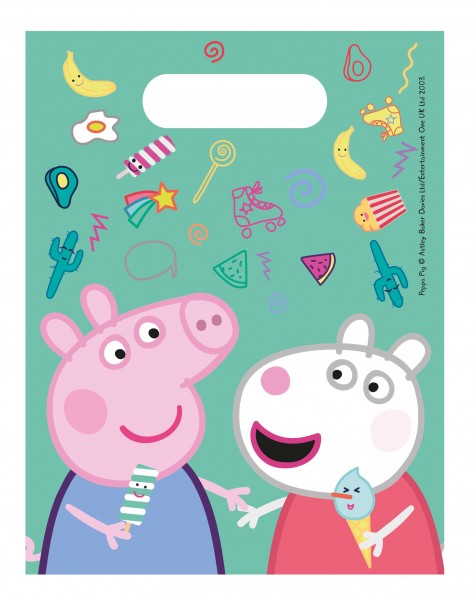 6 Peppa Wutz Spieletag Geschenktüten