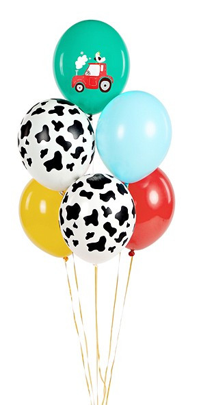 6 Lovely Farm Life Luftballons 30cm