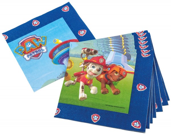 20 Paw Patrol Friends Servietten Chase 33 x 33cm