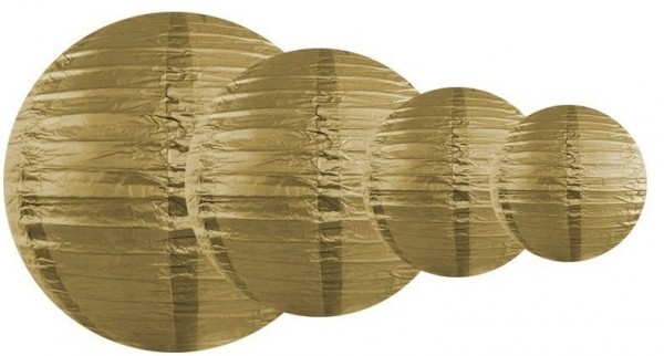 Lampion Lilly gold 25cm 2