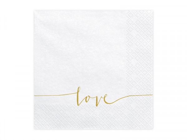 20 Simply love Servietten 33cm