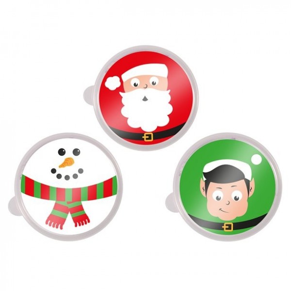 1 Dose mit Knete Weihnachtsmotiv