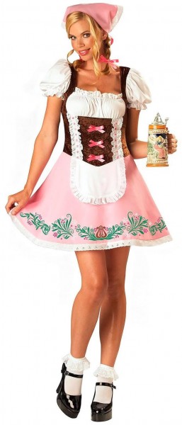 Süßes Trachtenkleid Mit Kopftuch