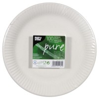 Vorschau: 100 Starke FSC Pappteller Puccini 23cm