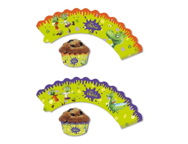 12 Die Olchis Muffin Banderolen