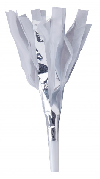 10 Silberne Mix & Match Tröten 20cm