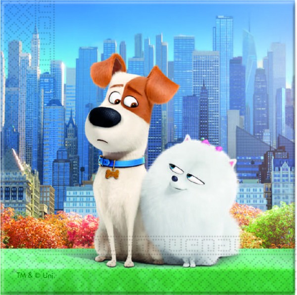 20 Pets Hundeparty Papierservietten