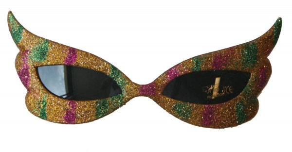 Partybrille Glitter Schmetterling