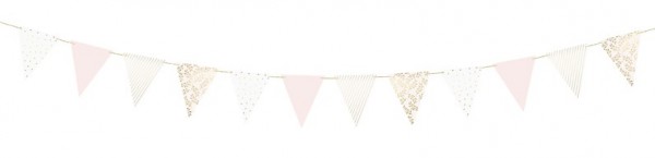 Florale DIY Wimpelkette 2,1m 3