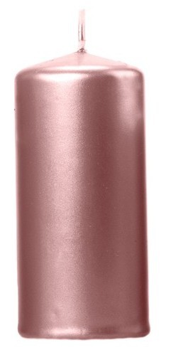 6 Stumpenkerzen Rio roségold 12cm