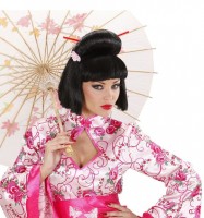 Geisha Perücke MIt Blüte