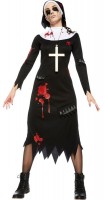Zombie Klosterschwester Damenkostüm