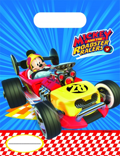 6 Rennfahrer Mickey Geschenktüten
