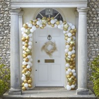 Vorschau: Landhaus Weihnacht Ballongirlande gold